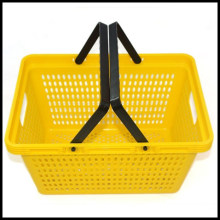 Wholesale Supermarket Plastic Shopping Handle Basket